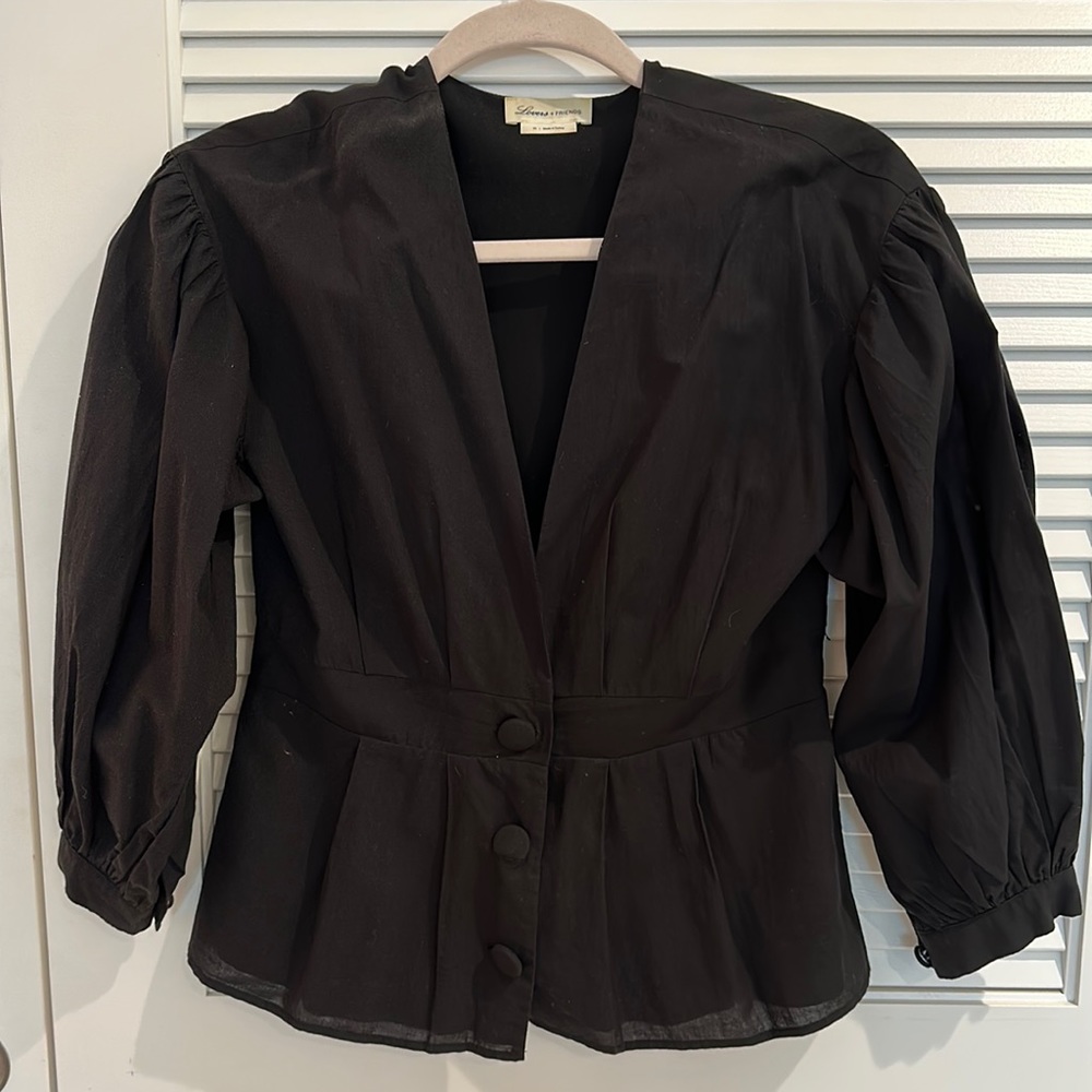 Lovers & Friends 3-quarter Sleeve Low Cut Blouse